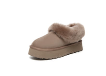 Load image into Gallery viewer, SALE. Fluffy Collar Platform Slippers
