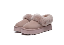 Load image into Gallery viewer, SALE. Fluffy Collar Platform Slippers