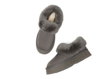 Load image into Gallery viewer, SALE. Fluffy Collar Platform Slippers
