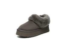 Load image into Gallery viewer, SALE. Fluffy Collar Platform Slippers